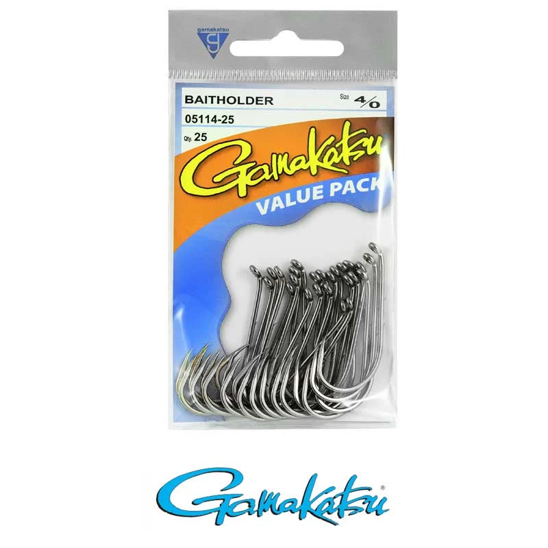 Gamakatsu Baitholder Fishing Hooks 2 Gamakatsu Baitholder Fishing Hooks
