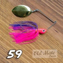 Old Mate Lures Fishing Old Mate Spinnerbait Single Willow