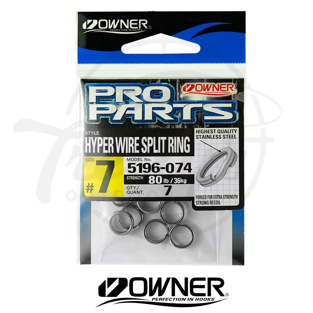 Owner P-12 Hyper Wire Fishing Split Rings 1 Owner P-12 Hyper Wire Fishing Split Rings