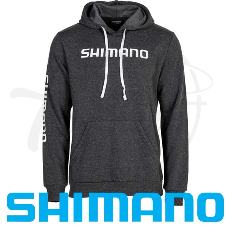Shimano Corp Grey Marle Hoodie 1 Shimano Corp Grey Marle Hoodie