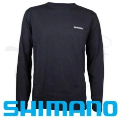 Shimano Long Sleeve Black Tee Small Apparel