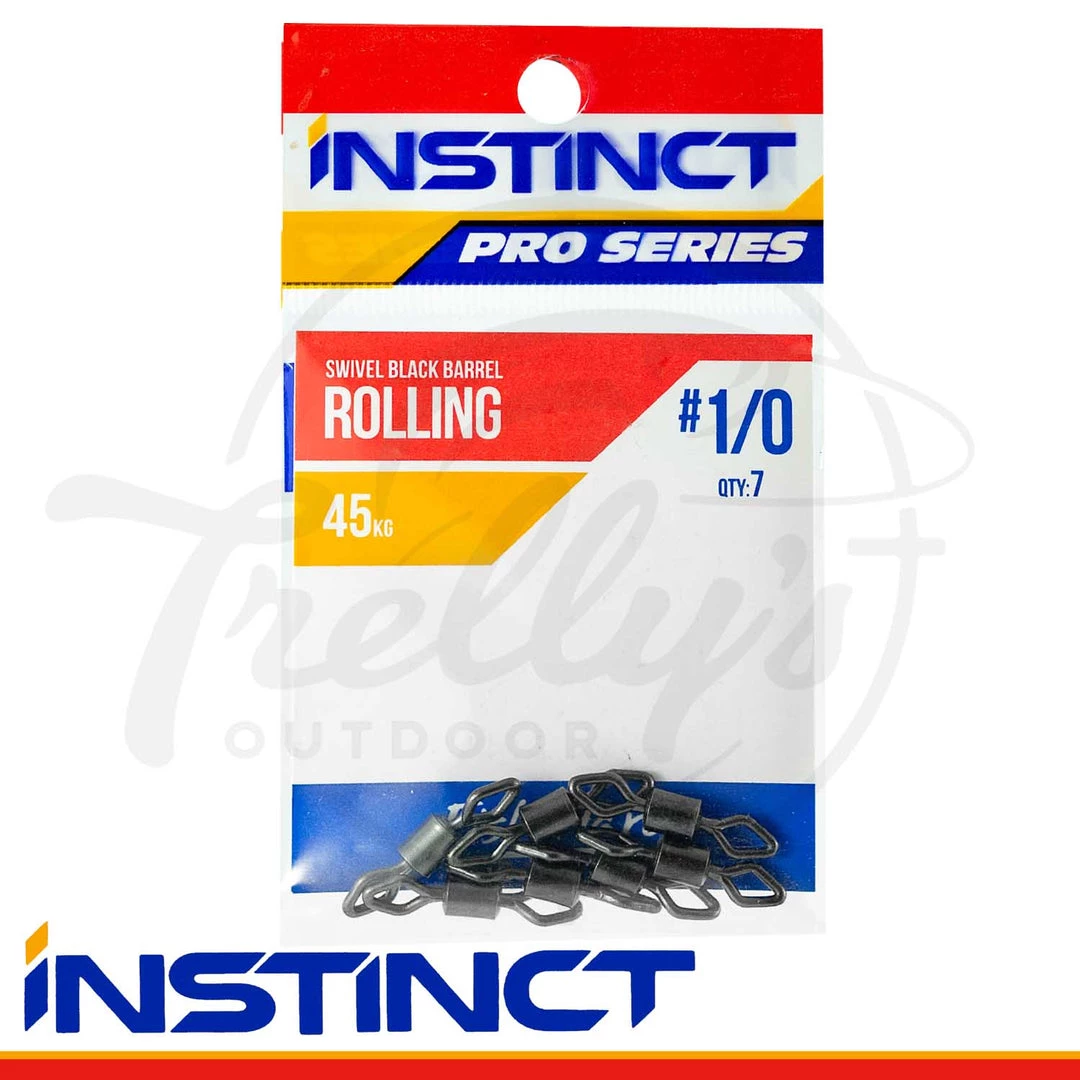 Instinct Pro Black Barrel Rolling Fishing Swivel 1 Instinct Pro Black Barrel Rolling Fishing Swivel
